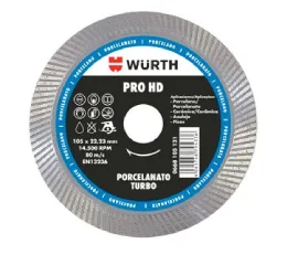 Disco de Corte Diamantado para Porcelanato PRO-HD 105 mm Wurth